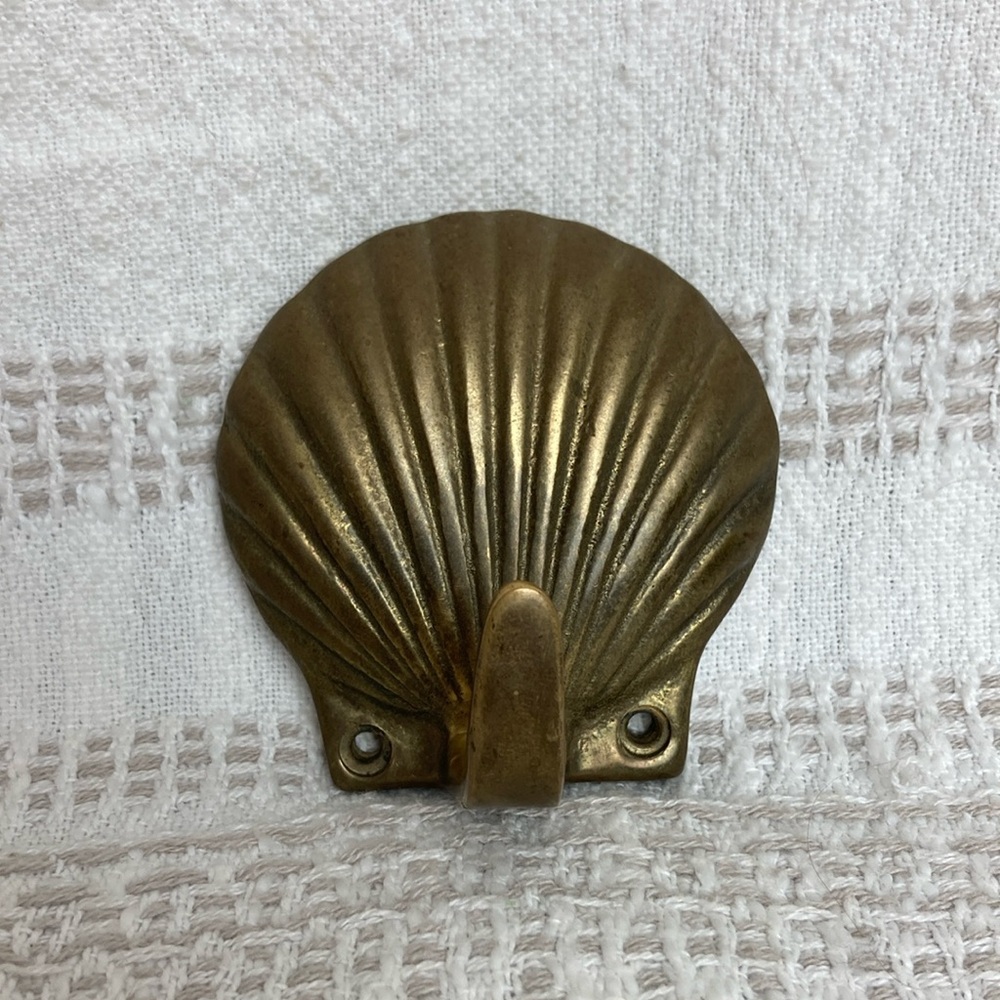 Brass Sea Shell Wall Hook